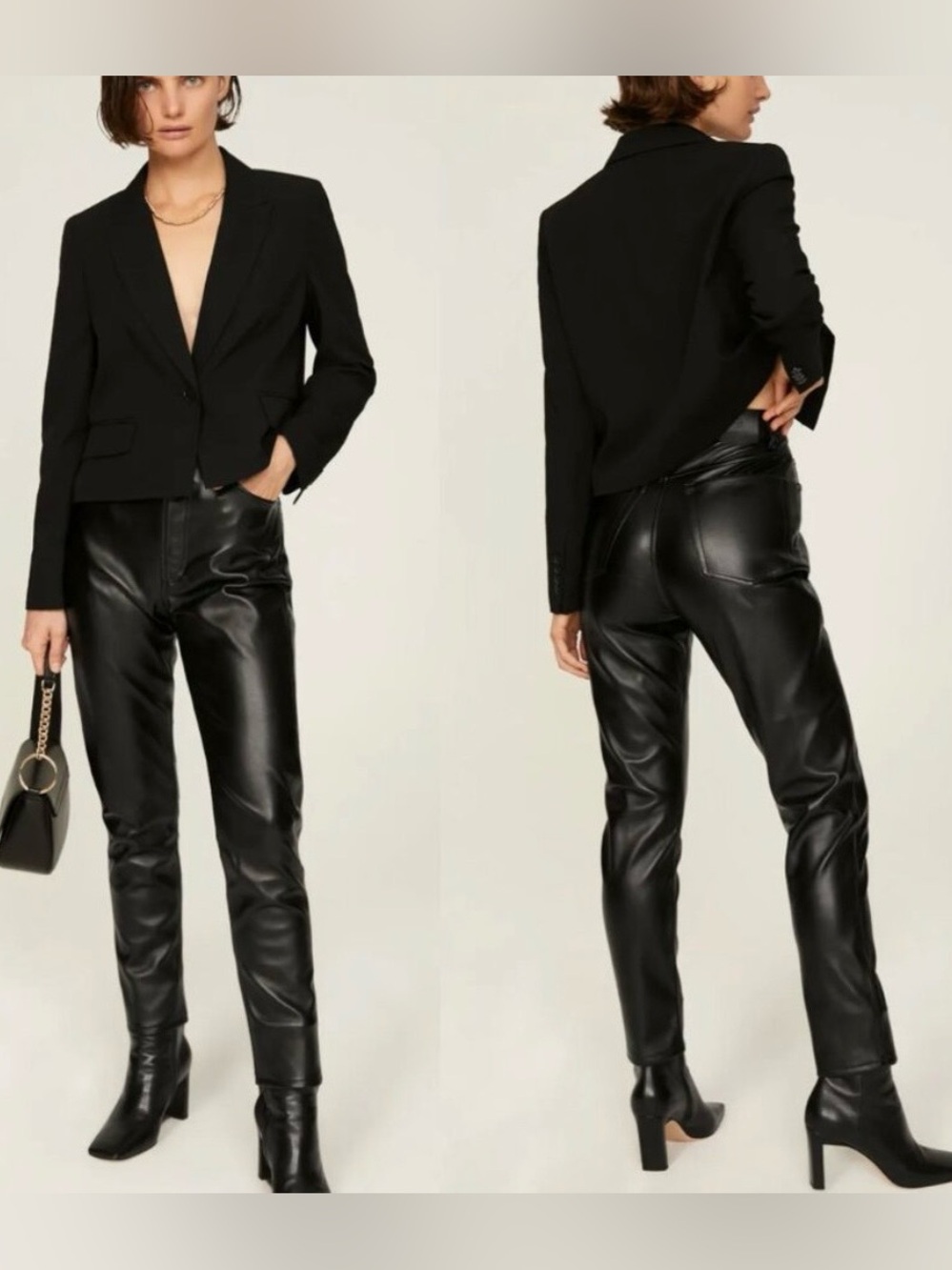 Anine bing Sonya faux leather pant